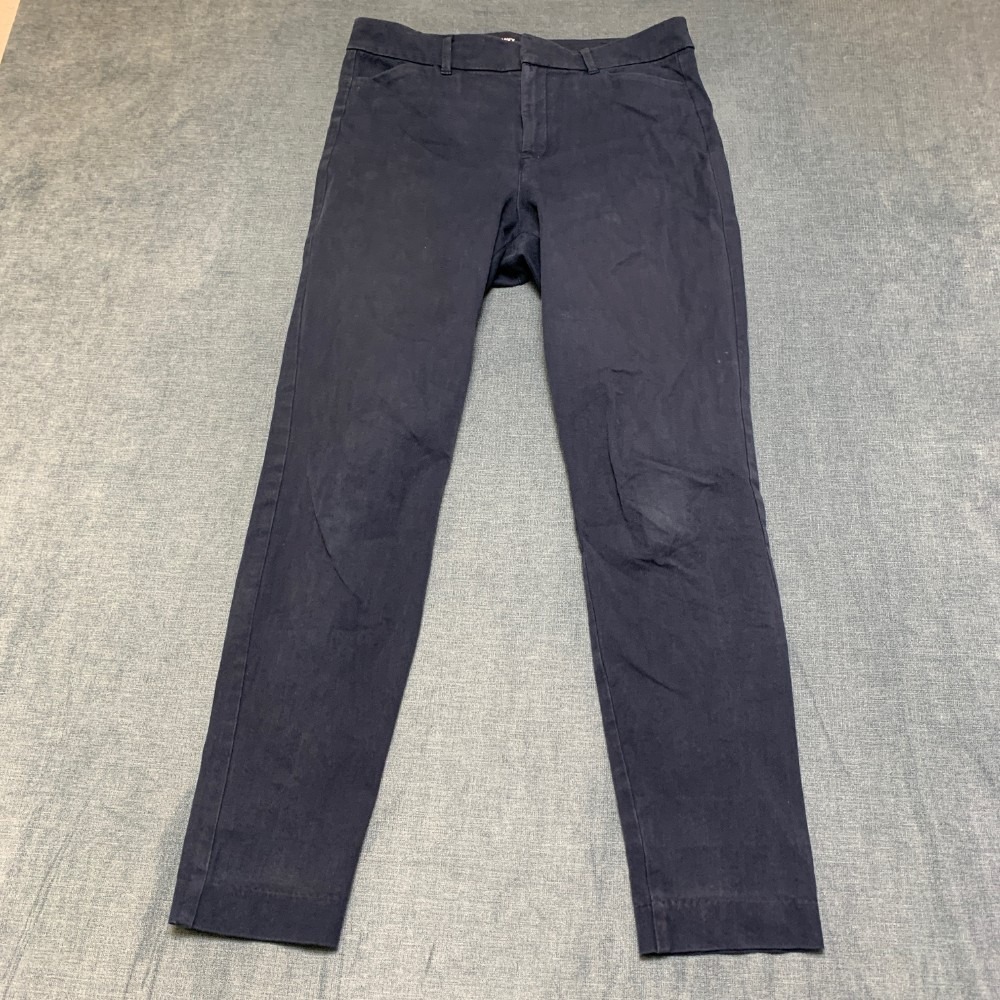 Old Navy Pixie Chino Pants Womens 8 Blue Stretch Secret Smooth Pockets High Rise